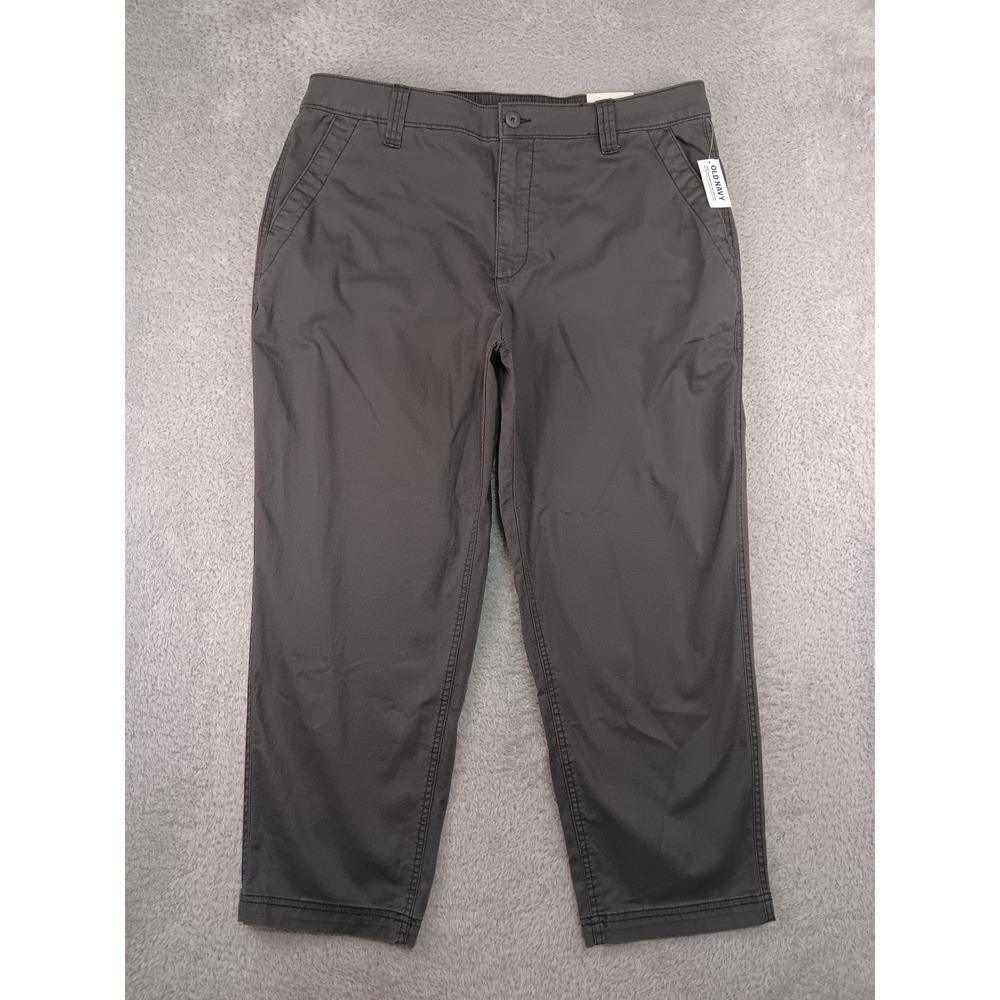 Old Navy Pants Women XL (38x26) Gray NWT OG Chino Ankle High-Rise